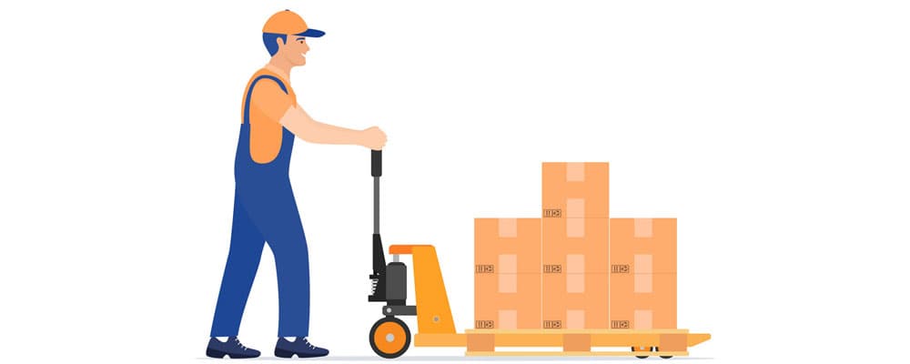 کار با جک پالت برقی